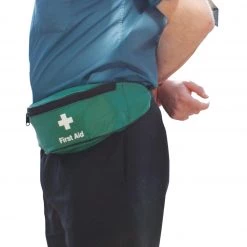 RLSS UK Shop First Aid Bum Bag (Green) Empty First Aid Equipment
