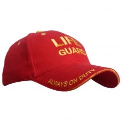 RLSS UK Shop Lifeguarding Essentials RLSS UK Red Lifeguard Premium Baseball Cap, Adjustable Fit