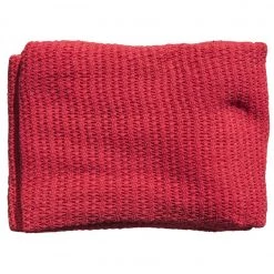 RLSS UK Shop Red Cellular First Aid Blanket, Sealed, 100% Cotton First Aid Equipment