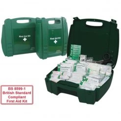 RLSS UK Shop BS8599-1 Standard First Aid Kit Small, Transportable, British Standard Compliant First Aid Equipment