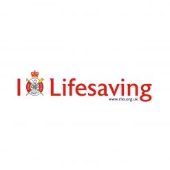 RLSS UK Shop Gifts I Love Lifesaving Car Sticker