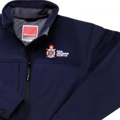 RLSS UK Shop Lifeguards RLSS UK Mens Navy Soft Shell Jacket, Outdoor Activity Jacket, RLSS UK Branded