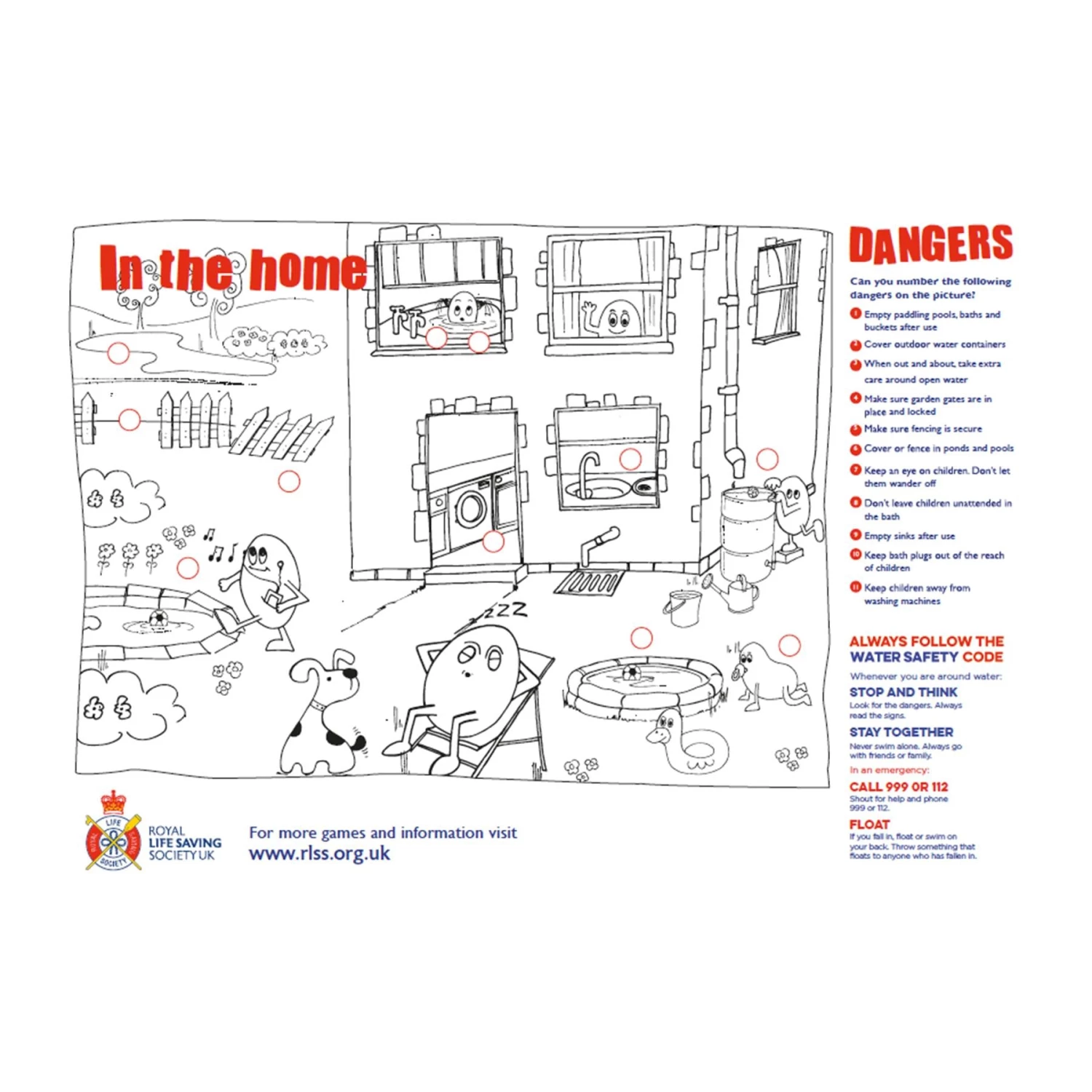 RLSS UK Shop RLSS UK Water Safety Activity Sheets (A4) - Pack Of 50 Education & Fundraising 6 RLSS UK Shop RLSS UK Water Safety Activity Sheets (A4) - Pack Of 50 Education & Fundraising