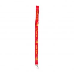 RLSS UK Shop Professional Lifeguard Lanyard, Red Lanyard With Yellow Print Pool Safety Equipment