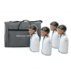 RLSS UK Shop Laerdal Little Junior QCPR, 4 Pack, Dark Skin