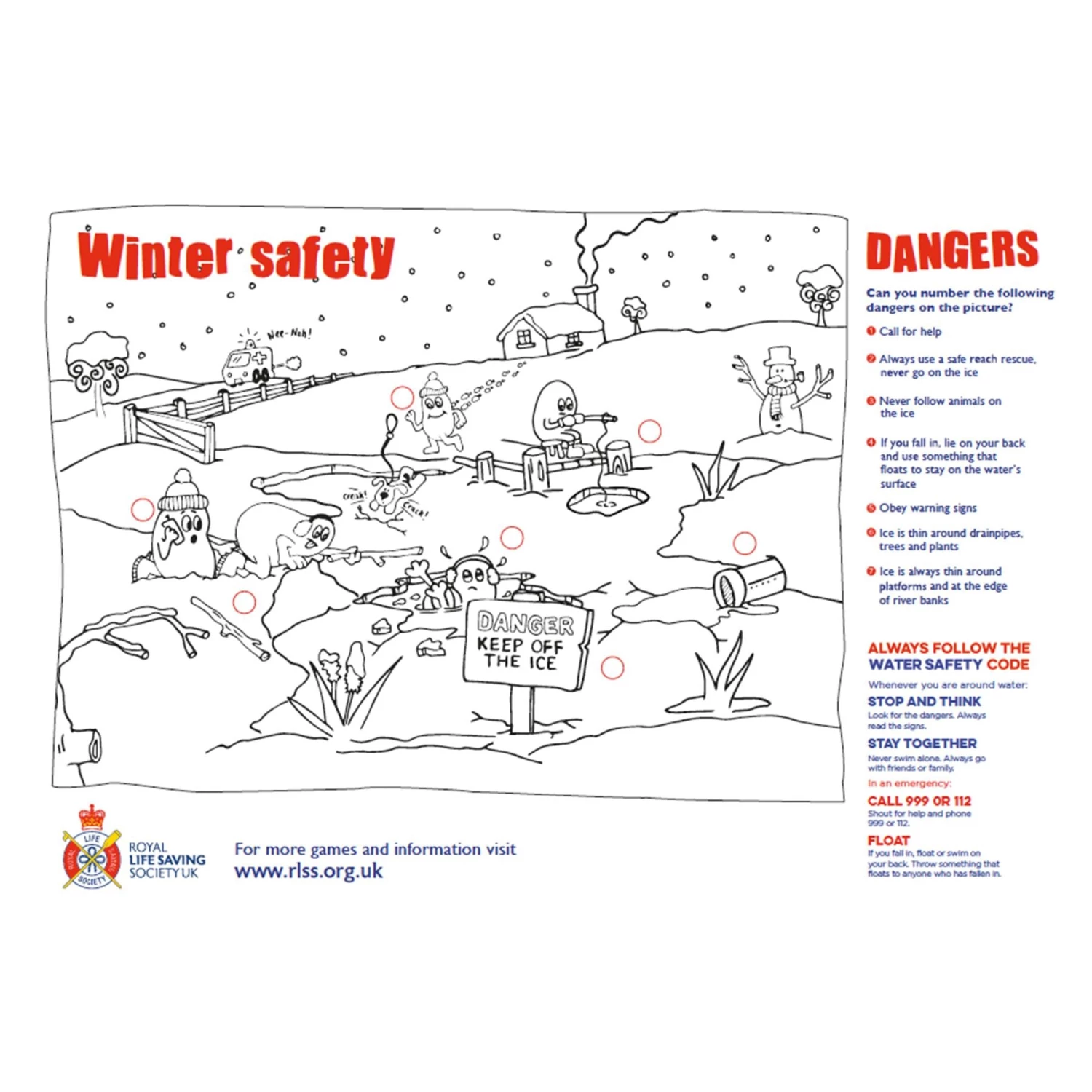 RLSS UK Shop RLSS UK Water Safety Activity Sheets (A4) - Pack Of 50 Education & Fundraising 7 RLSS UK Shop RLSS UK Water Safety Activity Sheets (A4) - Pack Of 50 Education & Fundraising