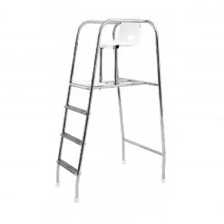 RLSS UK Shop Pool Lifeguard Chair – Standard, Stainless Steel, Front Ladder Access