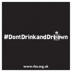 RLSS UK Shop Don't Drink And Drown Don't Drink & Drown Beer Mats (Pack Of 50)