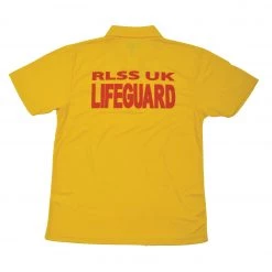 RLSS UK Shop Lifeguards RLSS UK Embroidered Lifeguard Polo, Yellow, 100% Cotton, HSE Recommended